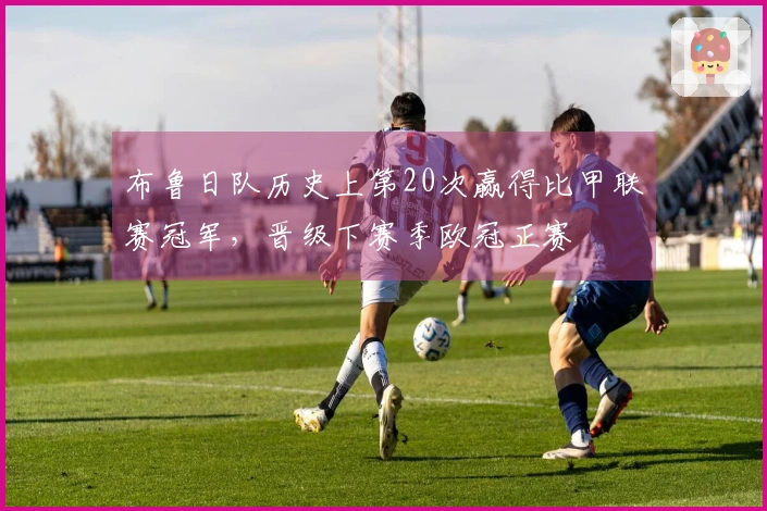 布鲁日队历史上第20次赢得比甲联赛冠军，晋级下赛季欧冠正赛